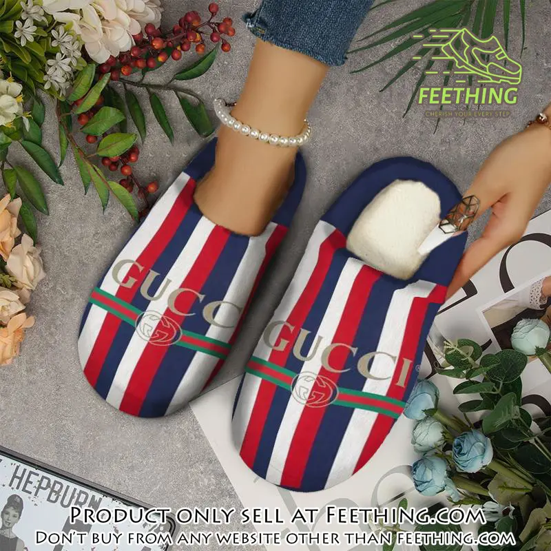 Gucci fleece slippers luxury inhouse slippers ihs1015 ft5340053